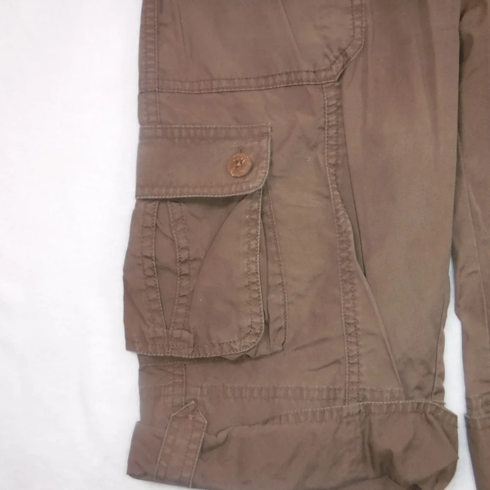 Patagonia Water Girl Brown Organic Cotton Cargo Shorts Womens 6 Hiking Utility‎